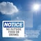Signmission No Outside Food Or Drinks, 14 in W x Rectangle, Vinyl Decal OS-2PACK-NS-D-1014-L-14715 - alternate 5